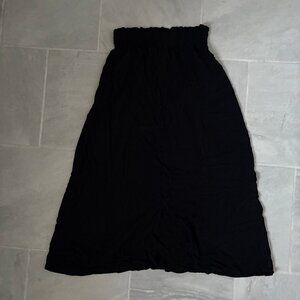 long black cottagecore witchy maxi skirt